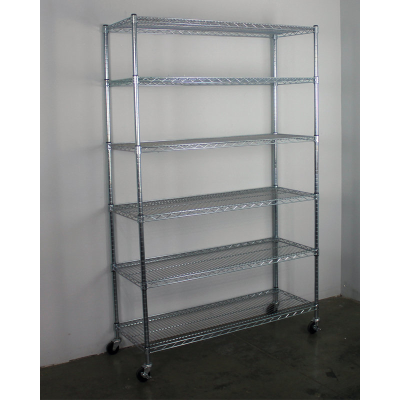 WFX Utility™ Wire Shelving Unit with Wheels Wayfair